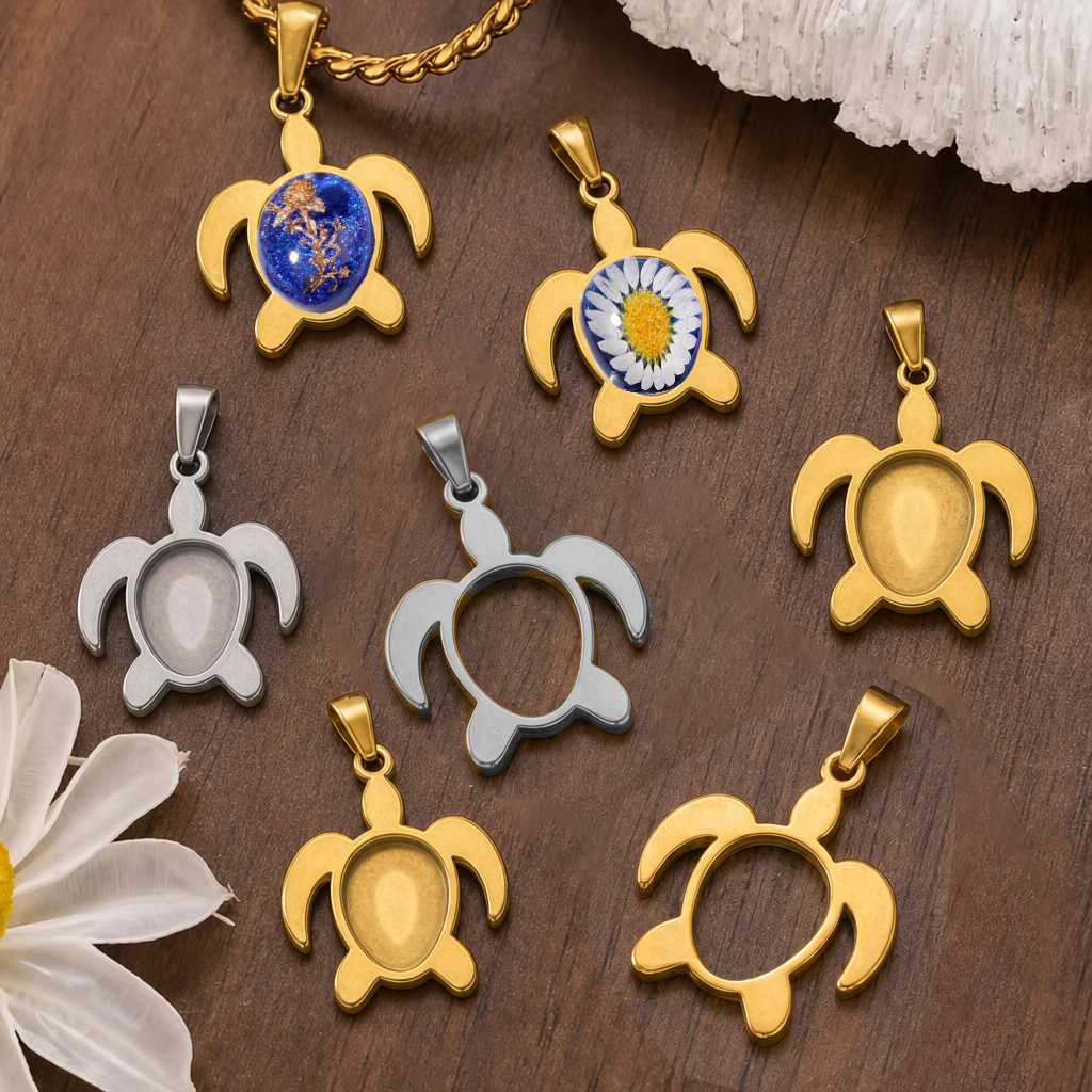 5pcs Stainless Steel Turtle Pe - đánh giá và giá Resin Art Box