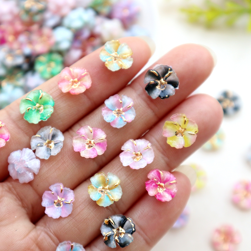 30pcs Mini Resin Flower Caboch - đánh giá và giá Resin Art Diy