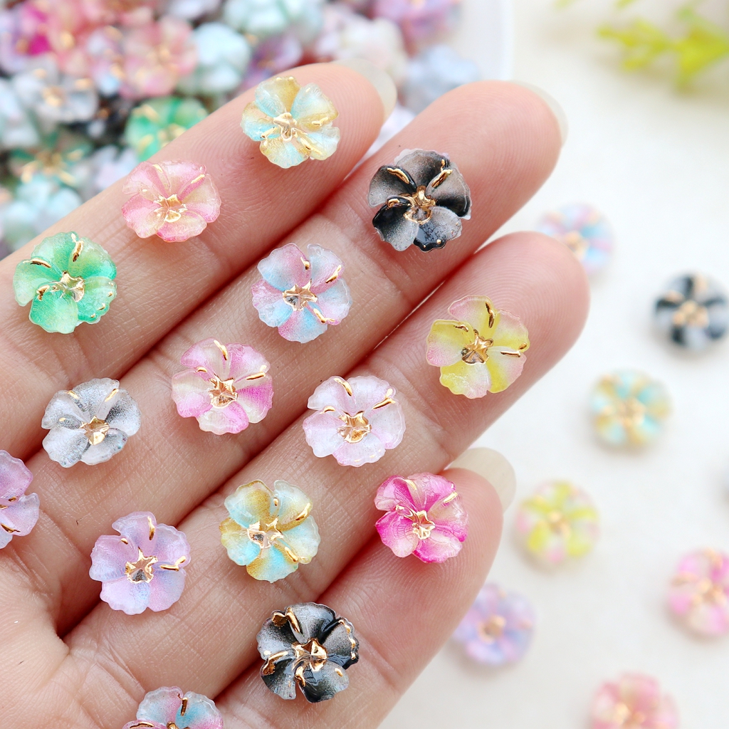 30pcs Mini Resin Flower Caboch - đánh giá và giá Resin Art Diy