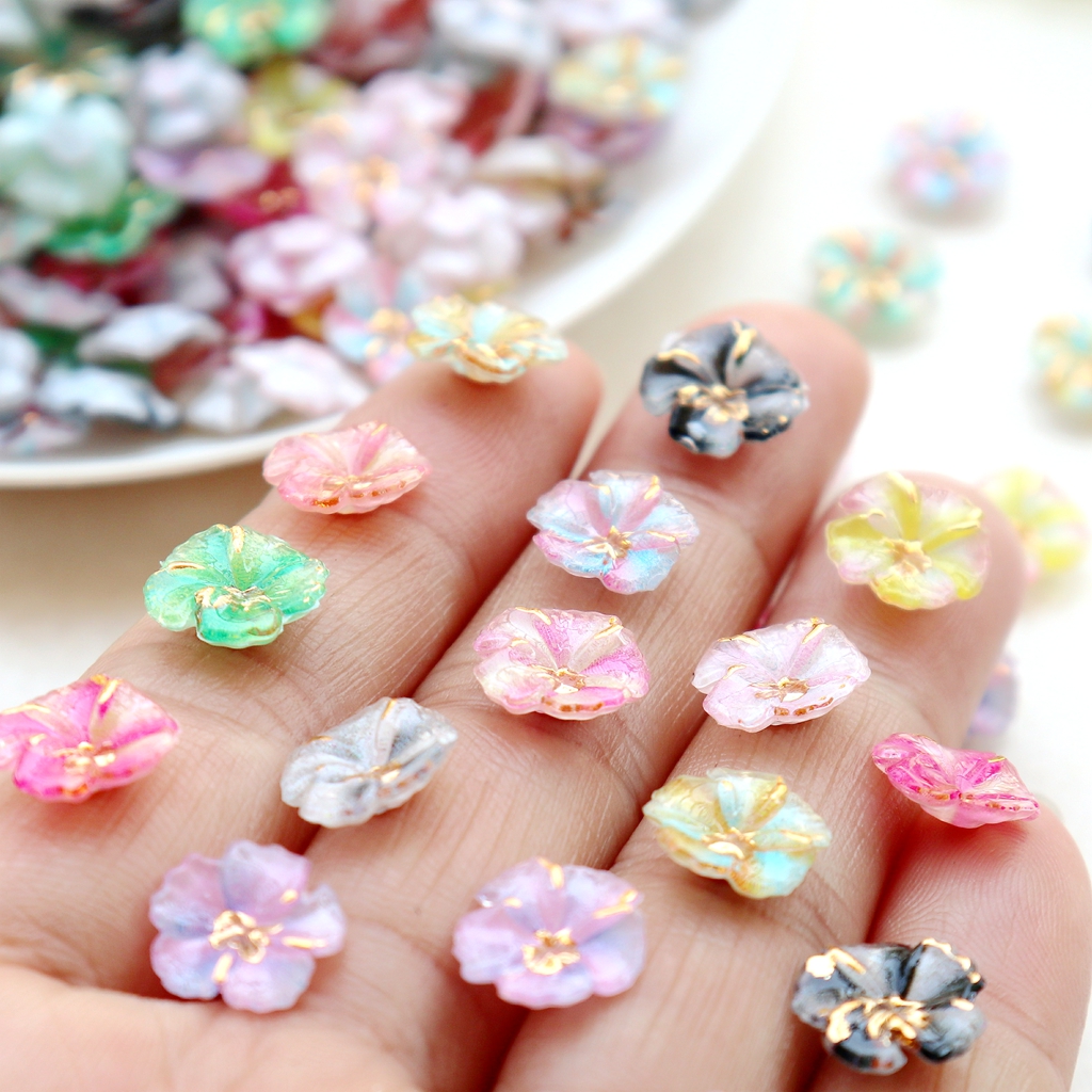 30pcs Mini Resin Flower Caboch - đánh giá và giá Resin Art Diy