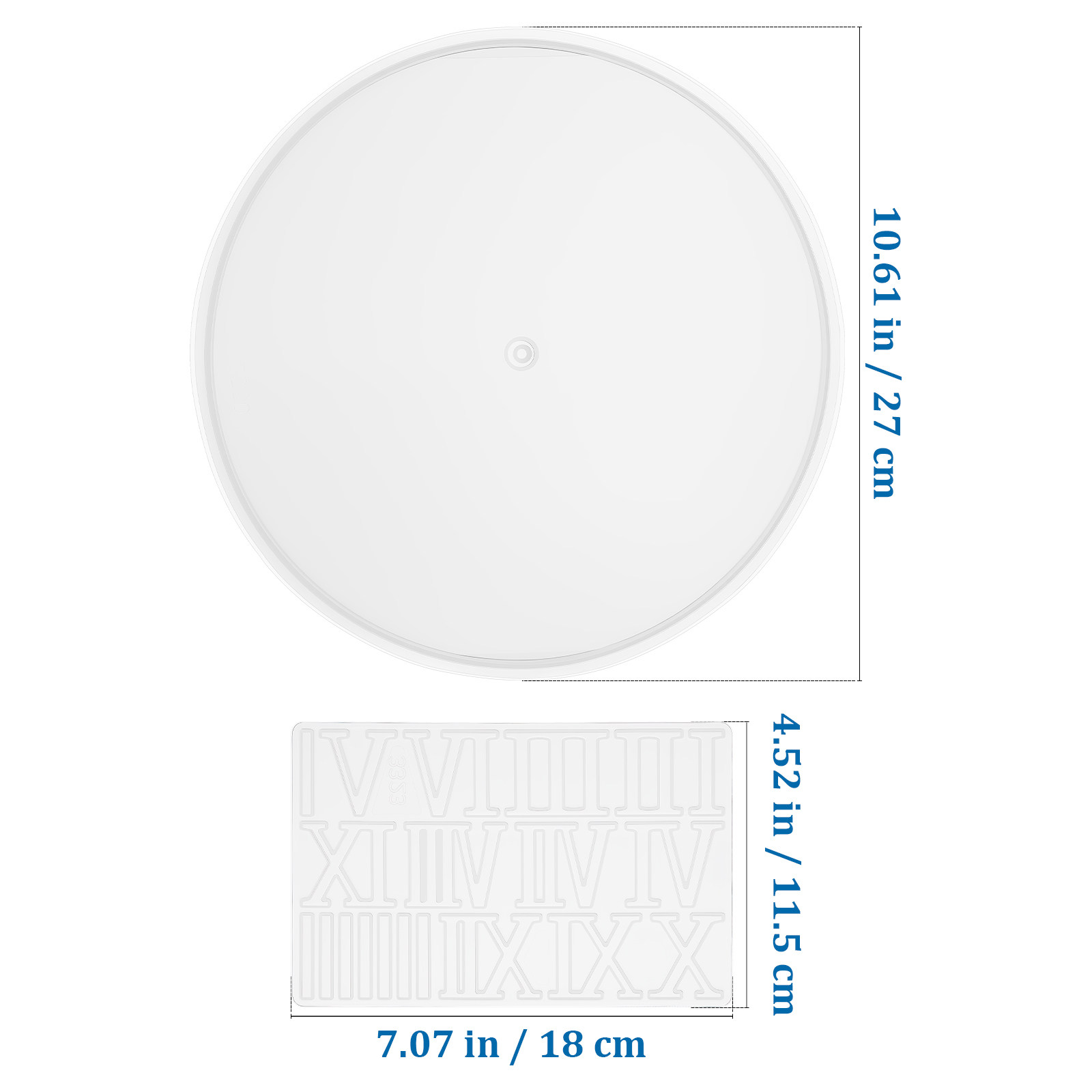 1Set Round Silicone Clock Dial - đánh giá và giá Resin Art Wall Clock