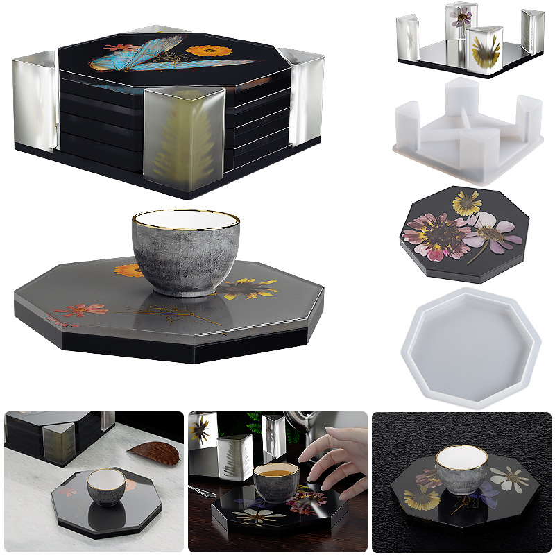 Silicone Coaster Storage Box M - đánh giá và giá Coaster Mold Square