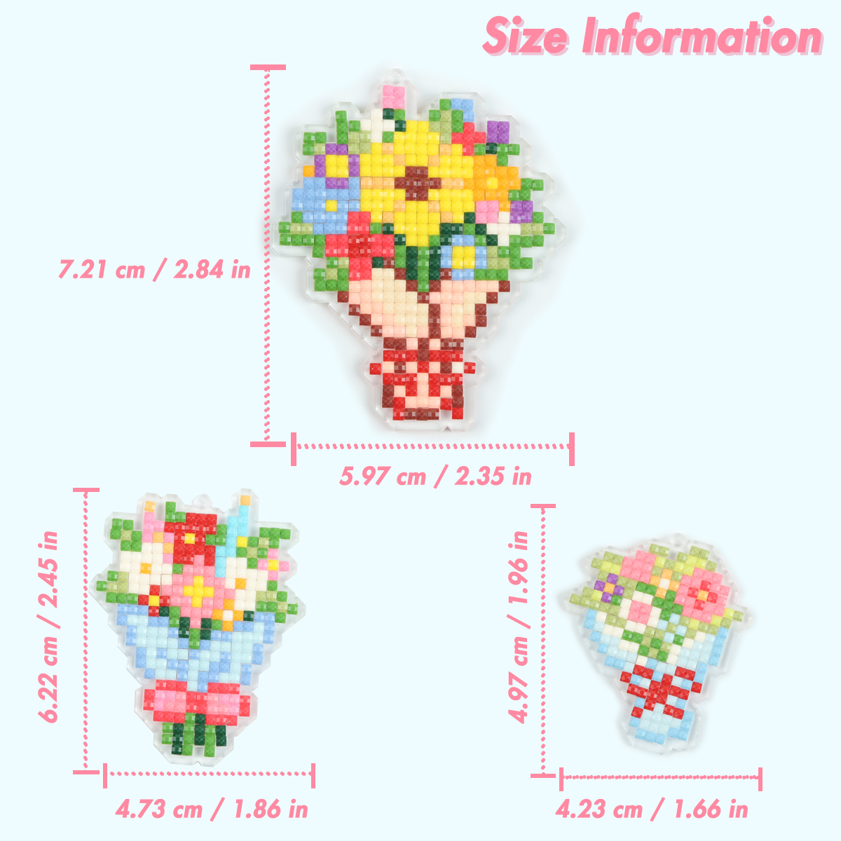 FOREVER YOUNG 3PCS Bouquet Acr - đánh giá và giá Resin Art Diy