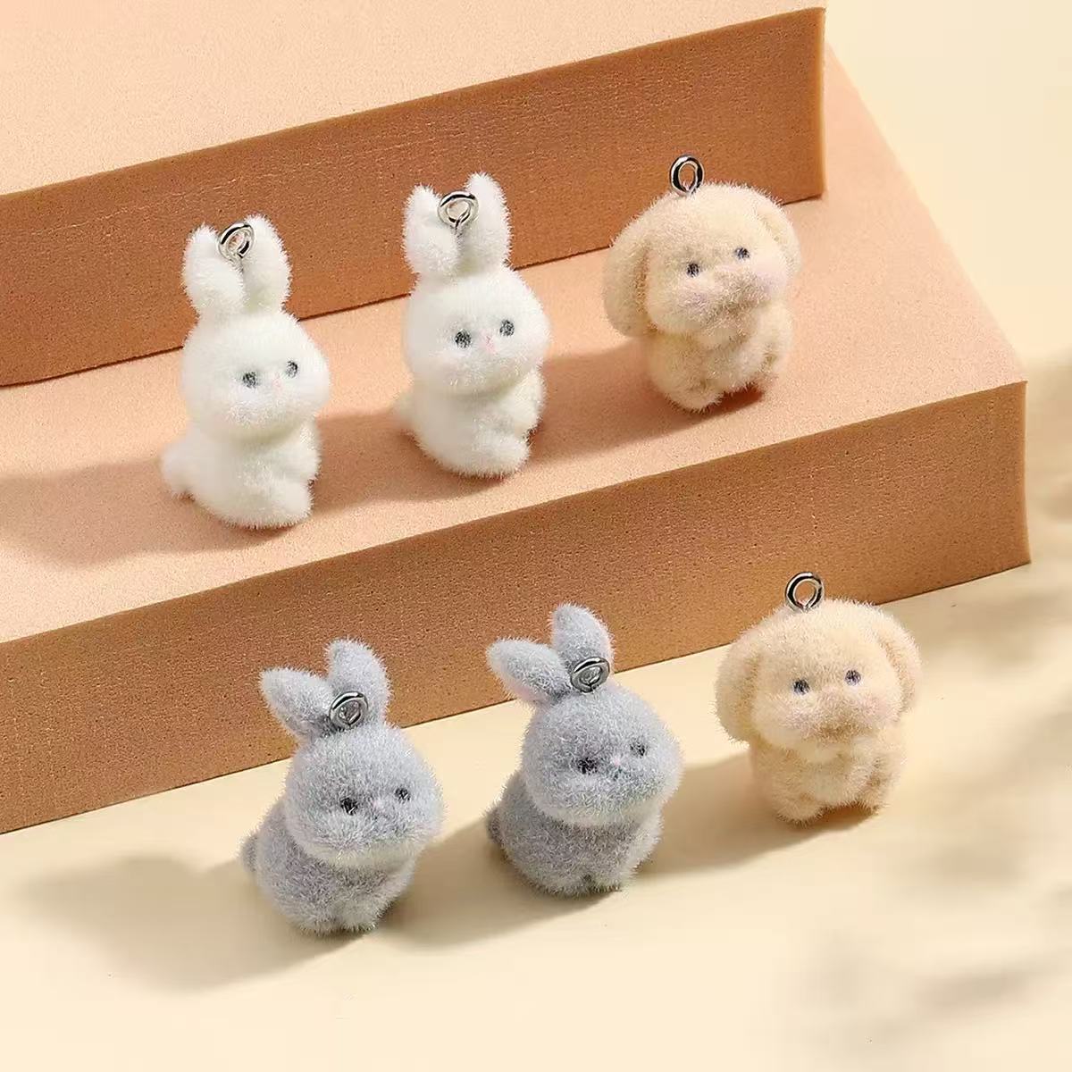 10pcs Flocking Little Rabbit R - đánh giá và giá Resin Art Box