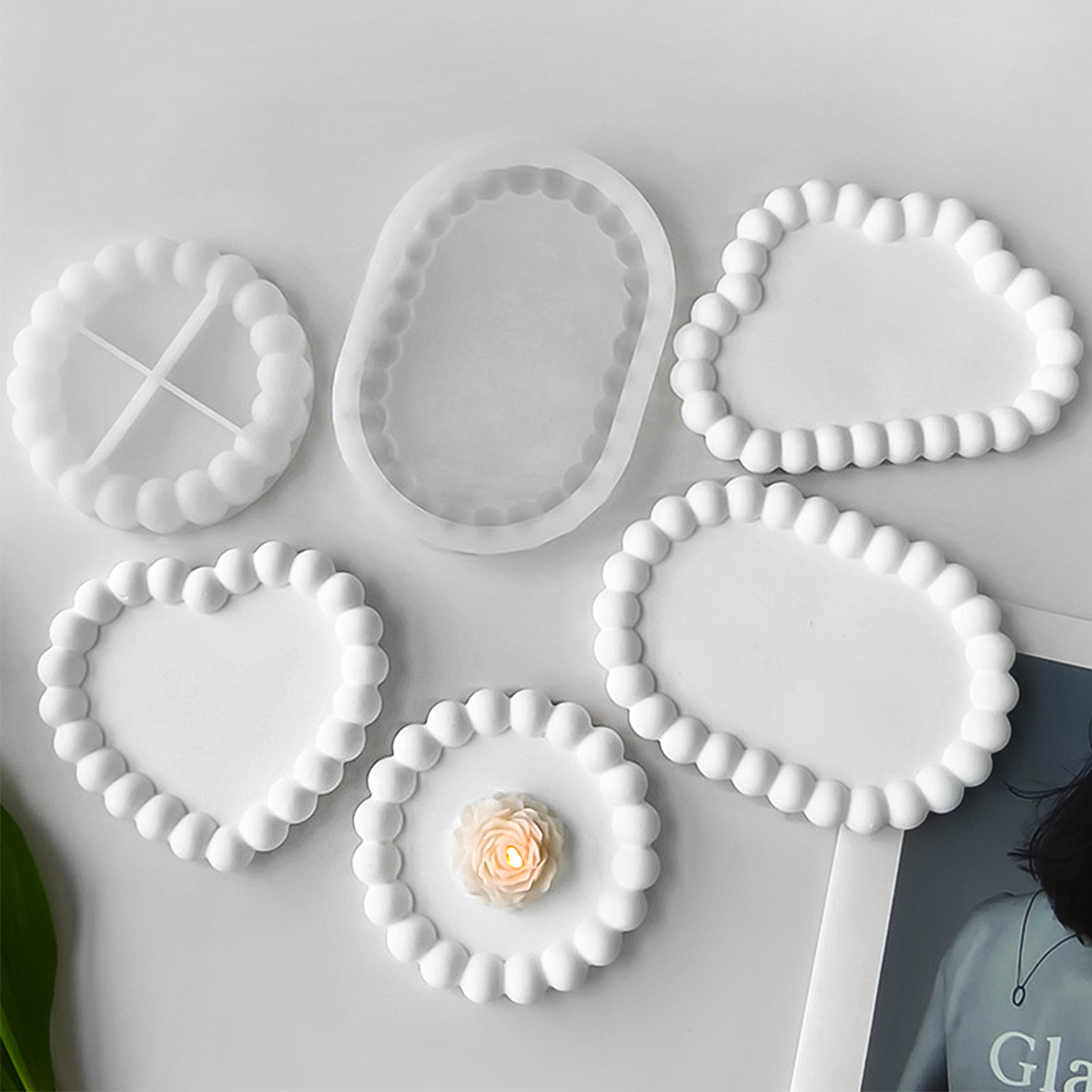 Bubble Tray Silicone Mold DIY  - đánh giá và giá Resin Art Tray