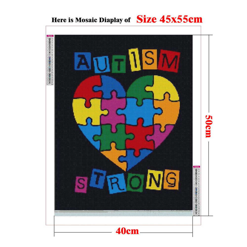 Autism Awareness Posters 5D Ad - đánh giá và giá Resin Art Quotes