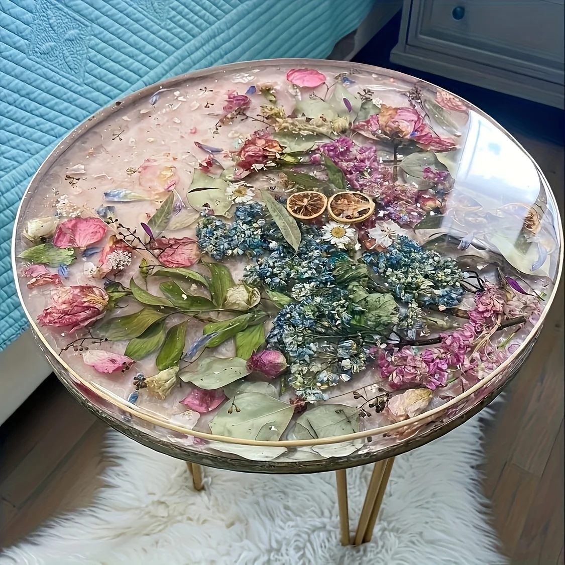 DIY Resin Round Table Silicone - đánh giá và giá Resin Art Tray