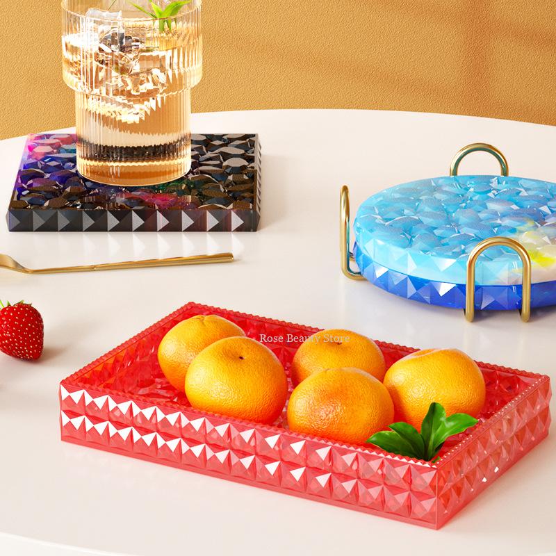 Multi Shaped Tray Silicone Mol - đánh giá và giá Coaster Mold Square